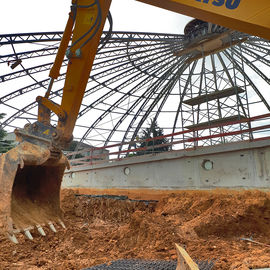 Venez découvrir les travaux de la piscine en images.