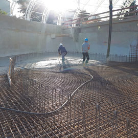 Venez découvrir les travaux de la piscine en images.